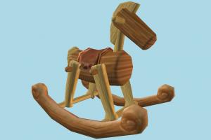 Wooden Horse wooden, horse, toy, baby, play, game, chair, rocking, swinging